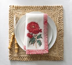 Chrysanthemum Organic Cotton Napkins - Set of 4
