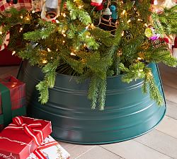 Green Metal Tree Collar
