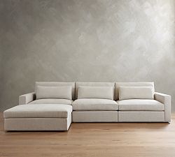 Westwood Square Arm Deep Seat Modular Chaise Sectional (142&quot;)