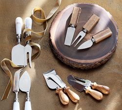 Olive Wood Cheese Knives - Set of 4