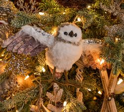 Furry Owl Ornament