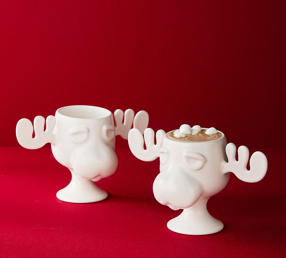 National Lampoon&rsquo;s Christmas Vacation&#8482; Moose Shaped Stoneware Mug