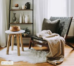 Fenton Woven Leather Accent Chair