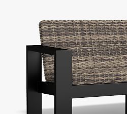 Malibu Metal &amp; Wicker Grand Outdoor Sofa (97&quot;)