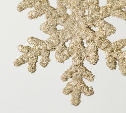 Sparkly Gold Snowflake Ornament