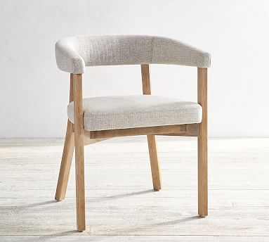 Pottery barn upholstered dining chairs discount