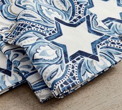 Hanukkah Medallion Cotton/Linen Napkins - Set of 4