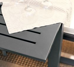Indio Metal Extending Outdoor Dining Table + Chair Set