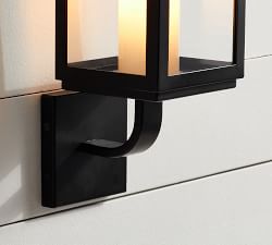 Laine Outdoor Milk Glass Tall Sconce (25'')