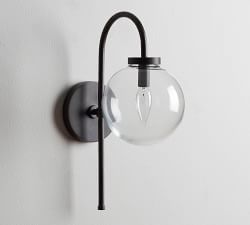 Claremont Glass Globe Sconce (16'')