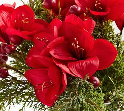 Faux Amaryllis Composed Arrangement