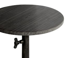 Melvin Round Marble Adjustable Accent Table (12&quot;)