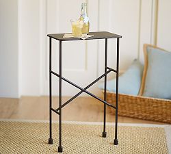 Zane Rectangular Metal Accent Table (14&quot;)