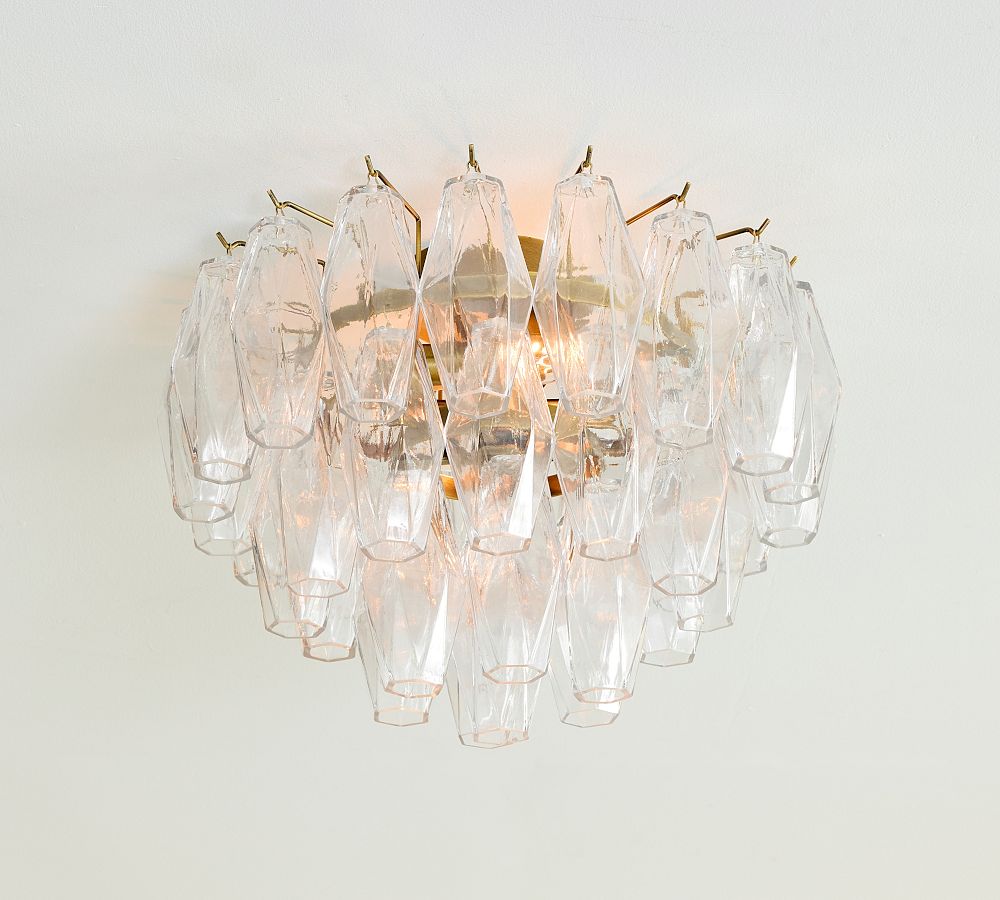Florence Crystal Flush Mount (17&quot;)
