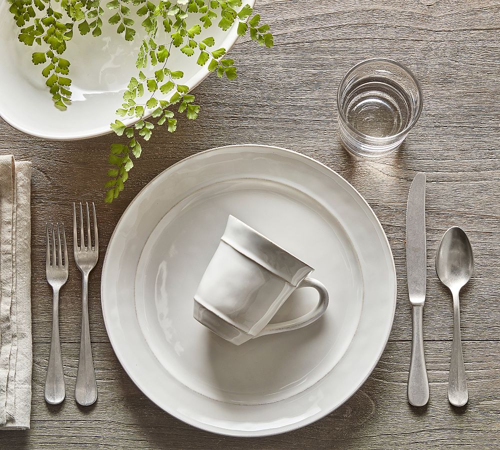 Cambria Handcrafted Stoneware Mugs (Stone)