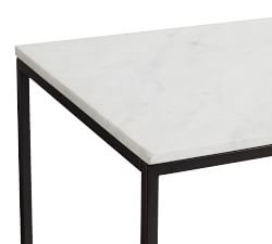 Open Box: Delaney Rectangular Marble Coffee Table