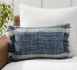 Ixora Eco-Friendly Textured Outdoor Lumbar Pillow