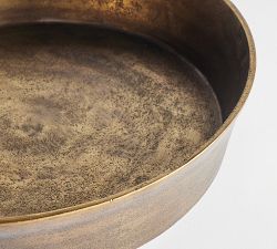 Antiqued Metal Decorative Bowl