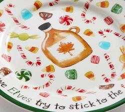 Elf Stoneware Appetizer Plates - Set of 4