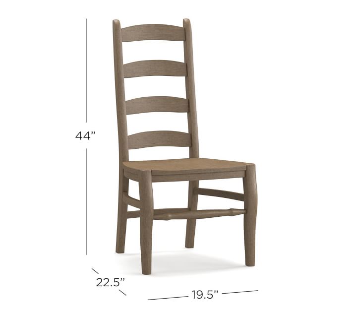 Pottery barn ladder back chairs discount
