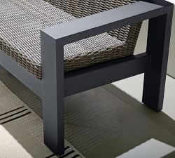 Malibu Metal &amp; Wicker Grand Outdoor Sofa (97&quot;)