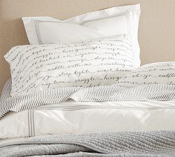 Wheaton Stripe Organic Percale Sheet Set