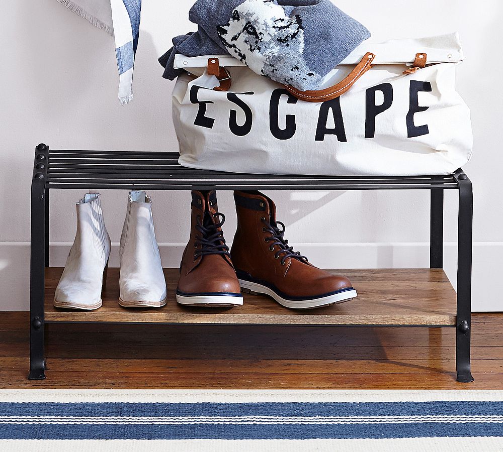 Blacksmith Iron Shoe Storage Rack