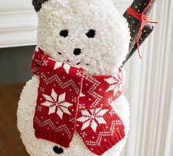 Cozy Teddy Archie the Snowman Stocking