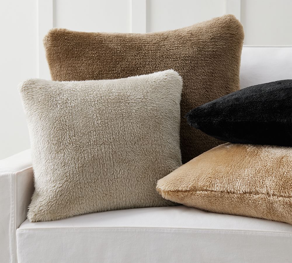 Faux Fur Shearling Pillow Cover