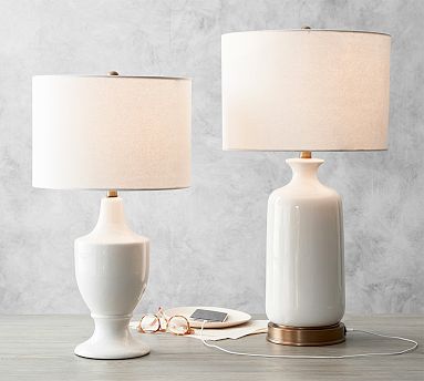 Emilie Ceramic Table Lamp 24 26 Pottery Barn