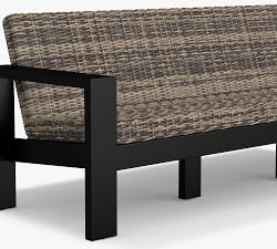 Malibu Metal &amp; Wicker Grand Outdoor Sofa (97&quot;)