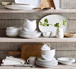 Classic Rim Porcelain Dinner Plates