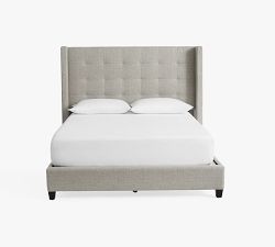 Elliot Upholstered Tufted Shelter Bed