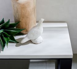 Malibu Metal &amp; Concrete Narrow Outdoor Coffee Table (65&quot;)