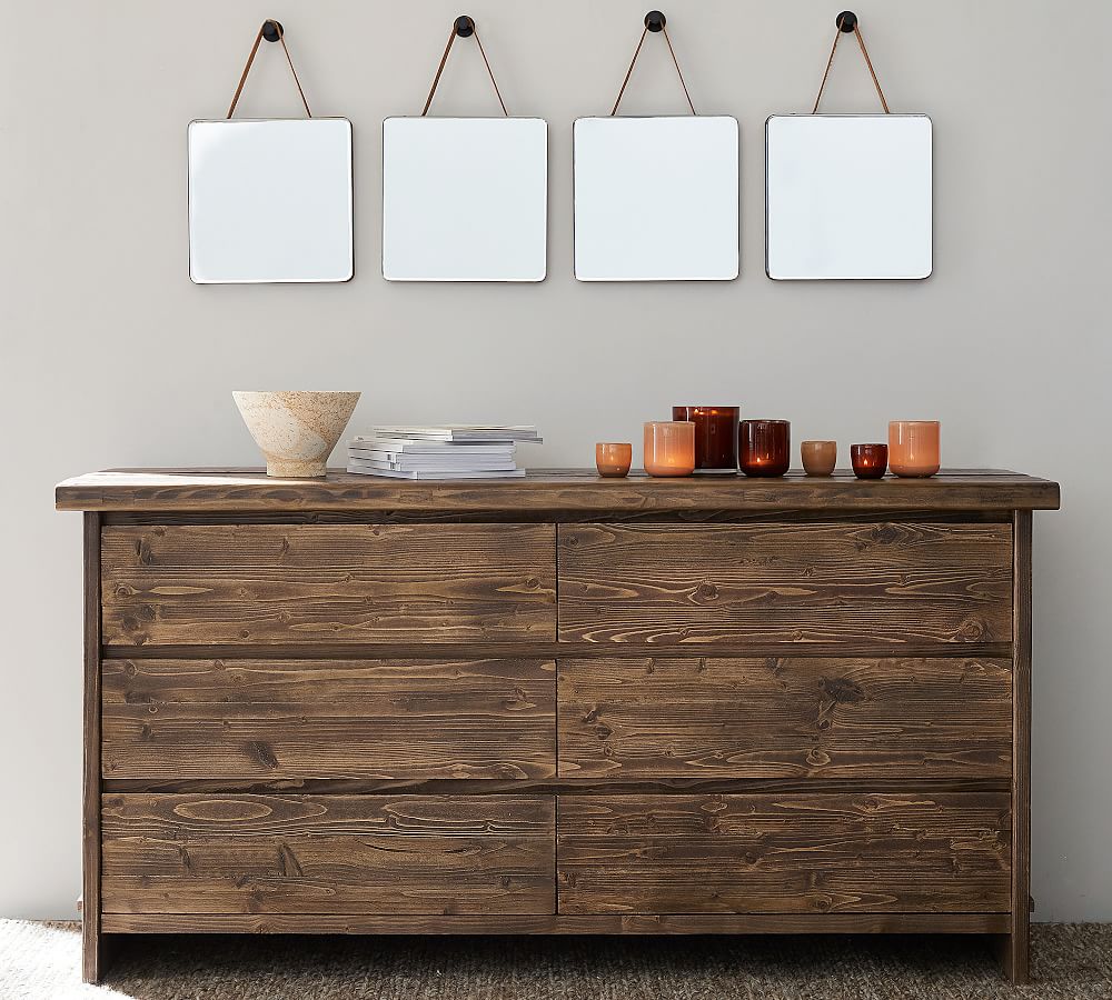 North Reclaimed Wood 6-Drawer Dresser