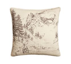 Rustic Forest Sherpa Comforter Sham