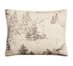 Rustic Forest Sherpa Comforter Sham