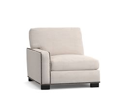 Build Your Own Turner Deep Seat Square Arm Sectional with Nailheads