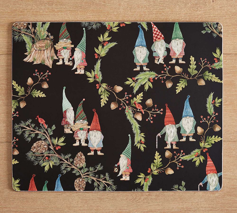 Forest Gnome Cork Placemats - Set of 4