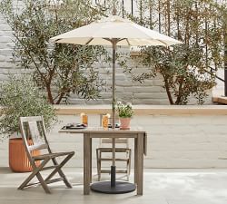 Indio Eucalyptus Drop Leaf Outdoor Dining Table (31&quot;)