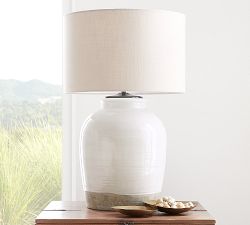 Gallery Textured Linen Straight-Sided Lamp Shade (13&quot;-19'')