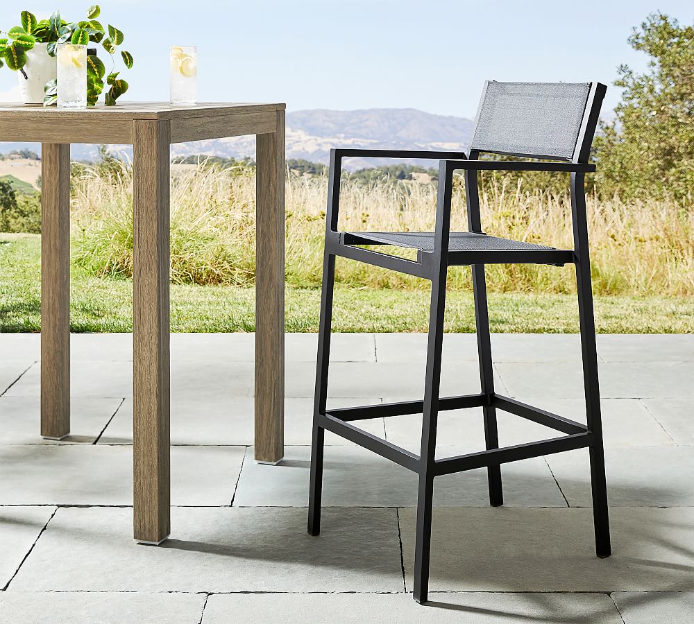 Fiji Metal &amp; Mesh Outdoor Bar Stool