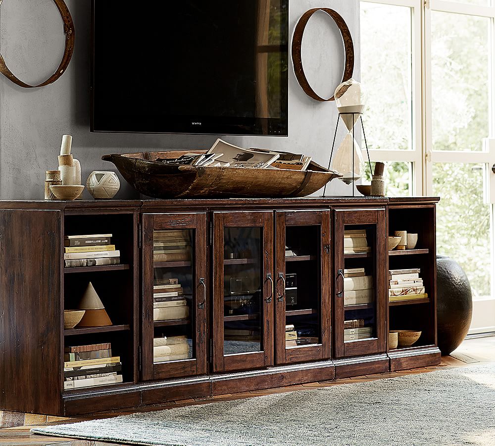 Printer's Bookcase Media Console (96&quot;)