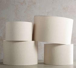 Gallery Textured Linen Straight-Sided Lamp Shade (13&quot;-19'')