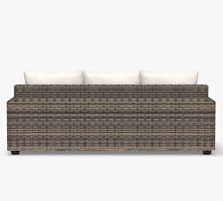 Torrey Wicker Square Arm Outdoor Sofa (86&quot;)