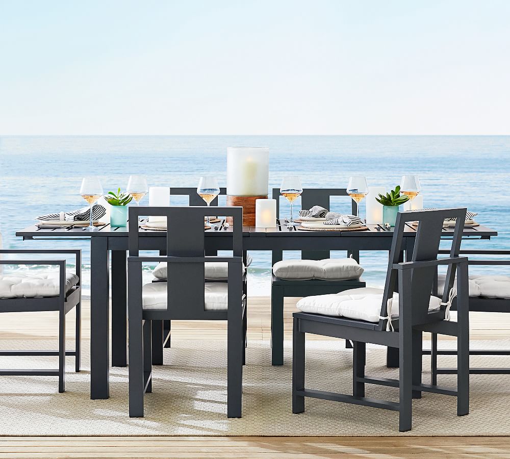 Indio Metal Extending Outdoor Dining Table (60&quot;-86&quot;)