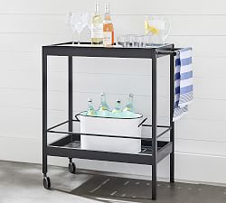 Indio Metal Outdoor Bar Cart (34&quot;)