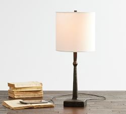 Porter Metal USB Table Lamp (16&quot;-21&quot;)