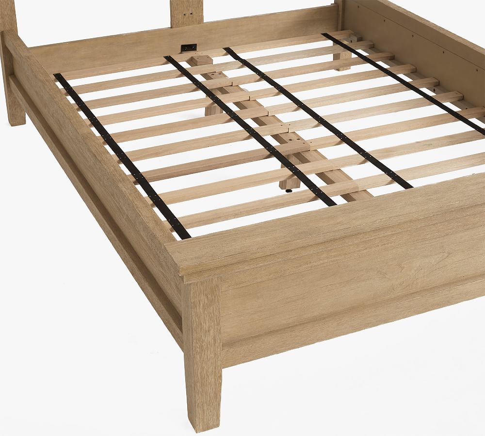 Farmhouse Platform Bed - Wooden Beds | Pottery Barn