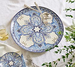 Hanukkah Medallion Stoneware Serving Platter